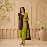 Women Kanchi Cotton Ethnic Kurta with Duppata Set