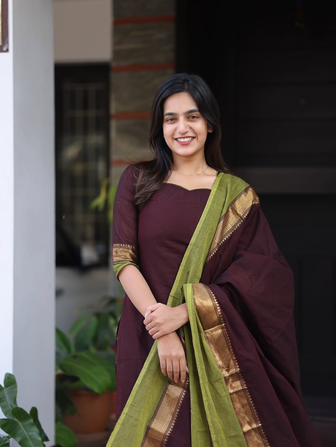 PURE KANCHI COTTON KURTA SET FOR WOMEN