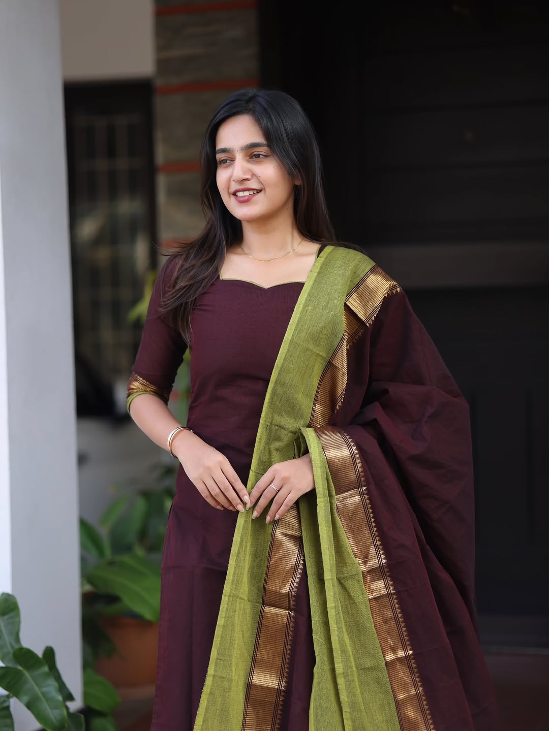 PURE KANCHI COTTON KURTA SET FOR WOMEN