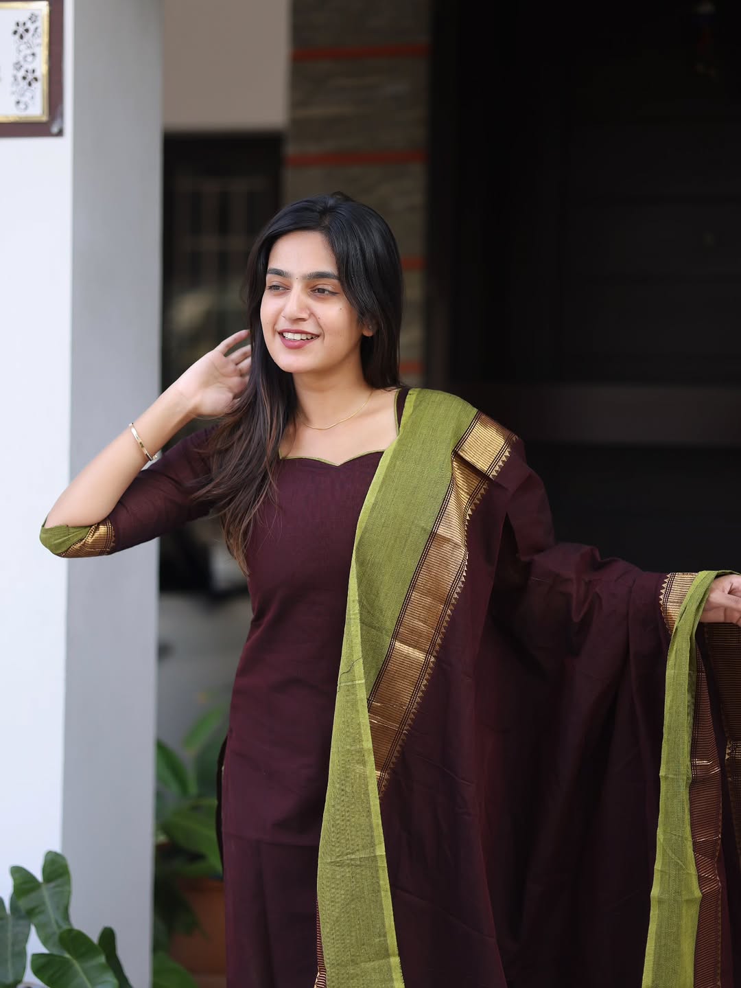 PURE KANCHI COTTON KURTA SET FOR WOMEN