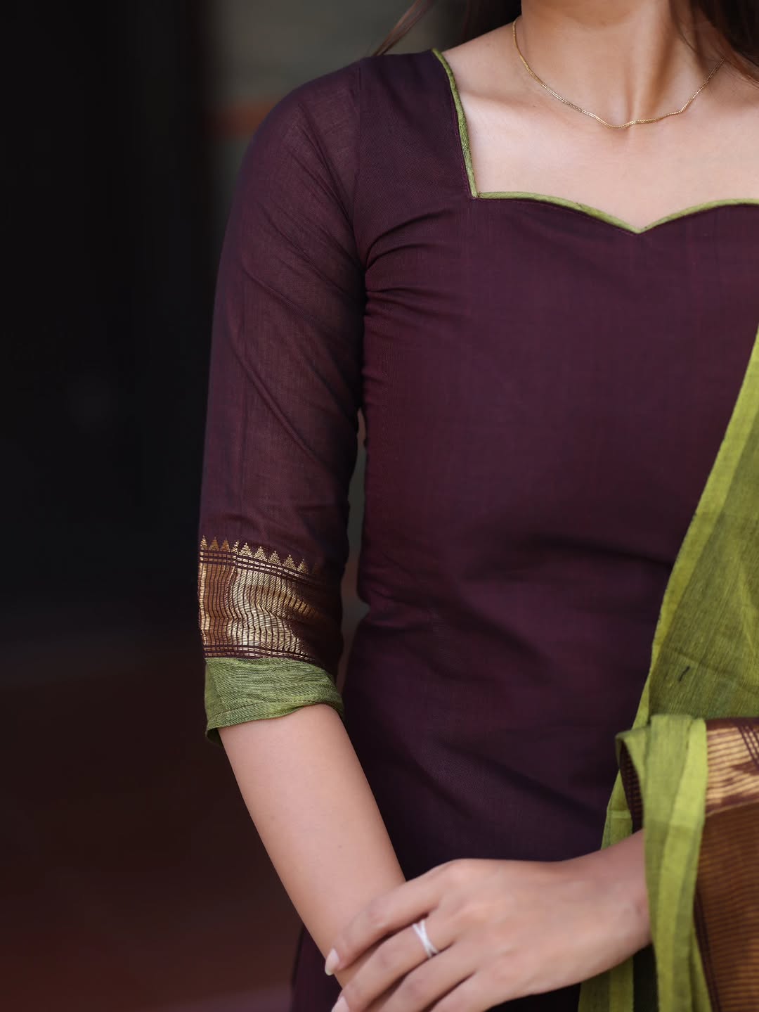 PURE KANCHI COTTON KURTA SET FOR WOMEN