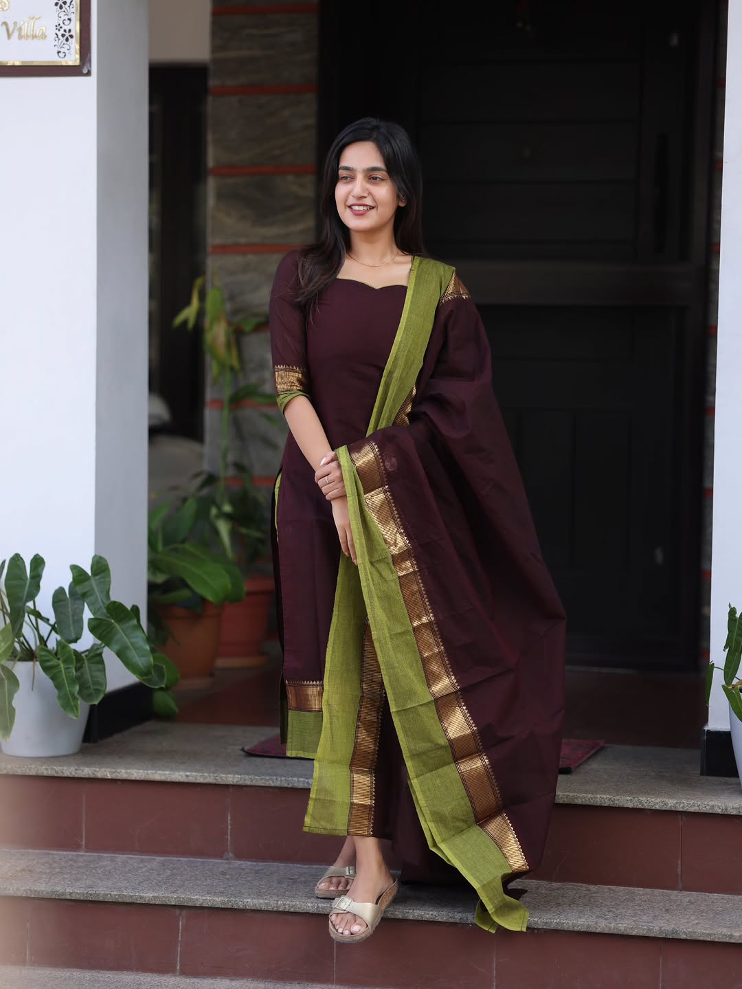 PURE KANCHI COTTON KURTA SET FOR WOMEN