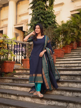 New Kanchi Cotton Salwar With Duppata For Women
