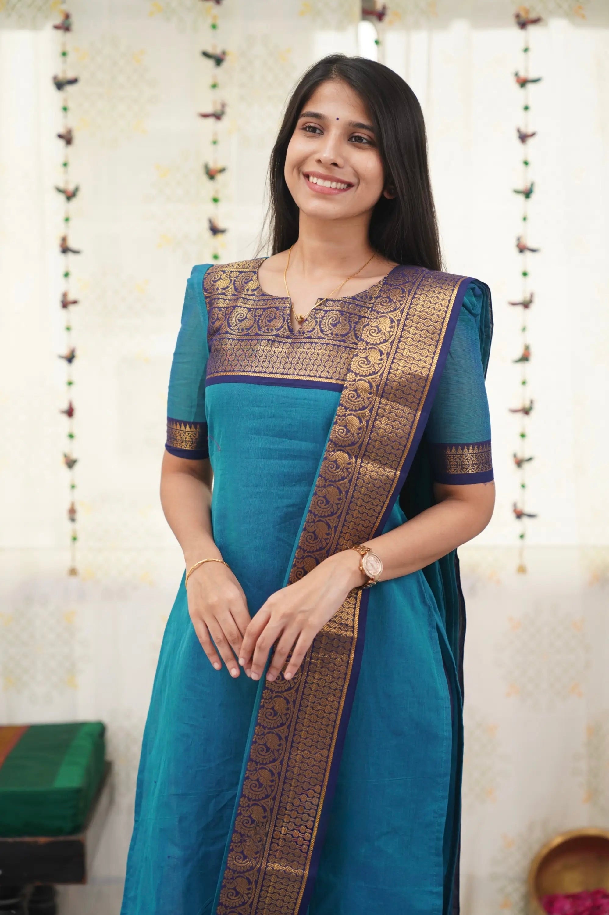 Kanchi Cotton Salwar Suit With Duppata For Women