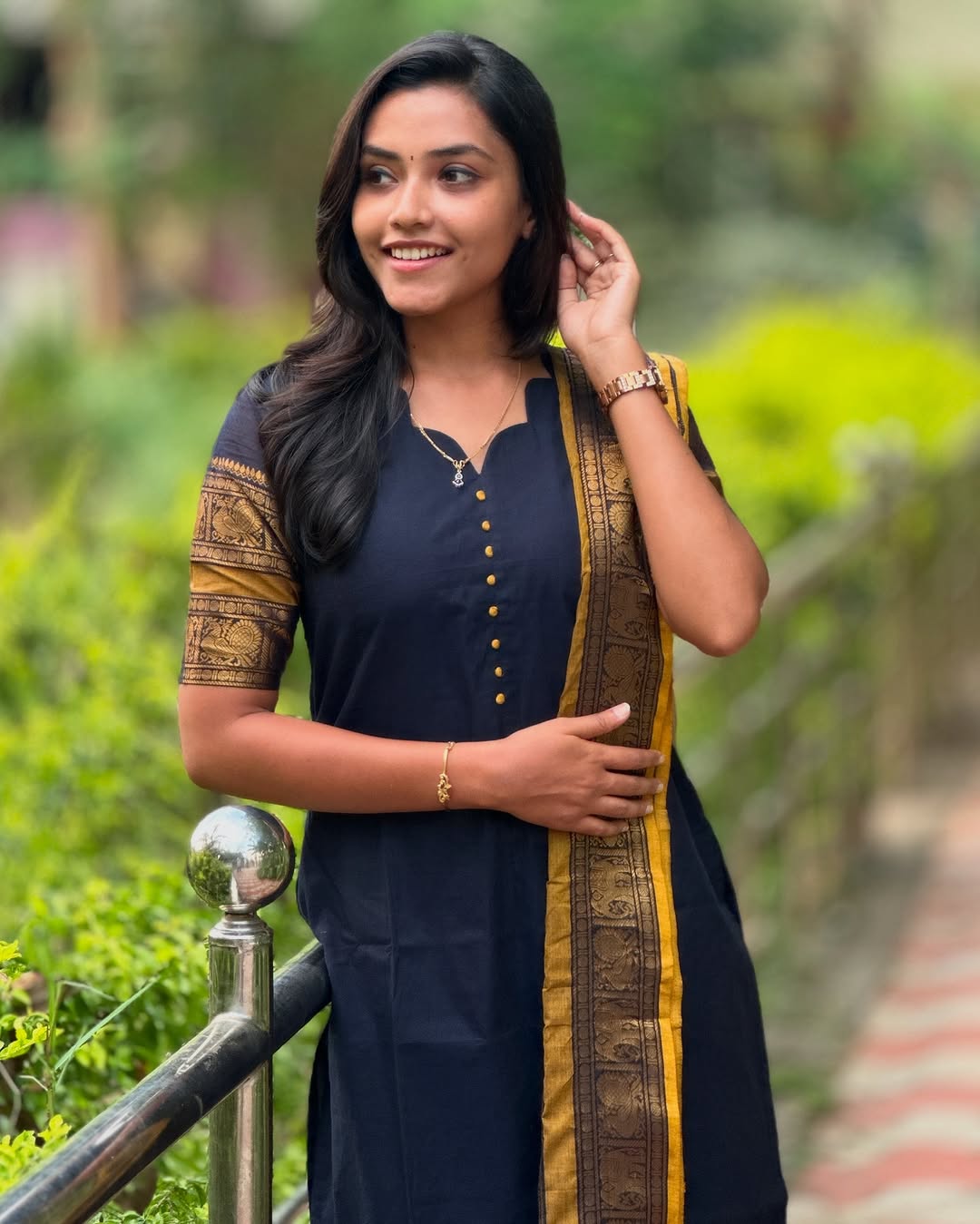 Pure Kanchi Cotton Treditional kurti duppata set