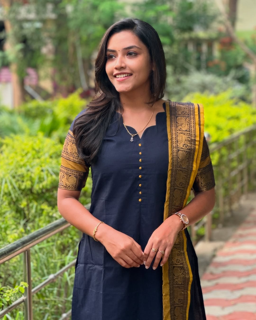 Pure Kanchi Cotton Treditional kurti duppata set